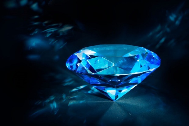 What Makes Diamonds Blue?