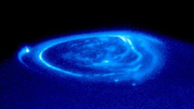 A closeup of Jupiter's aurorae from NASA