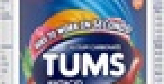 TUMS Chewy Bites Chewable Antacid Tablets for Ultra Strength Heartburn Relief